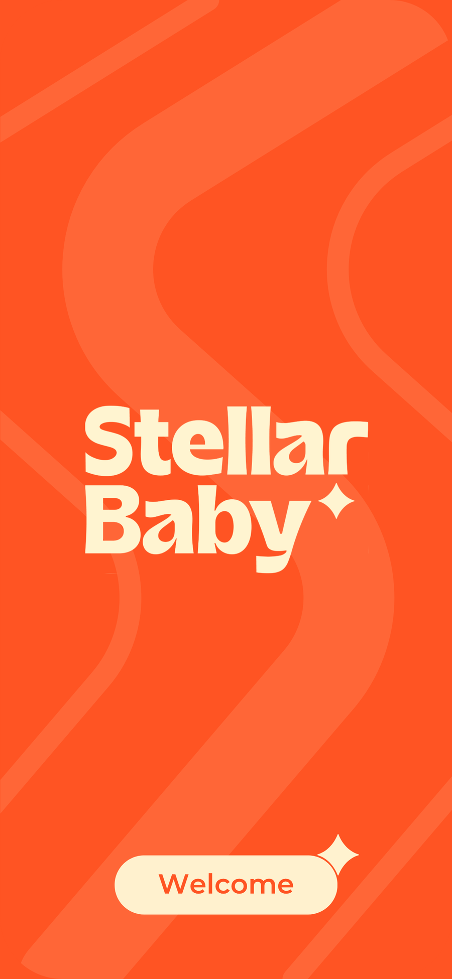 Stellar Baby app welcome screen