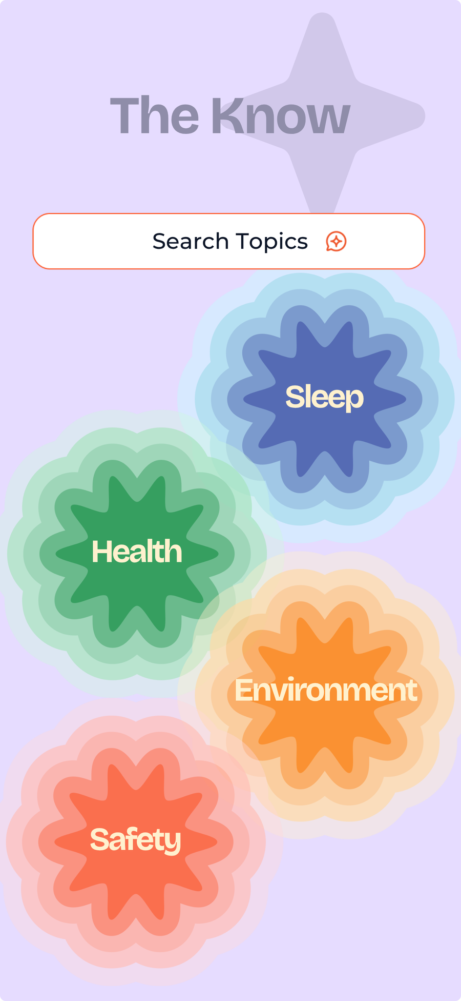 The Know parent resources in the Stellar Baby app